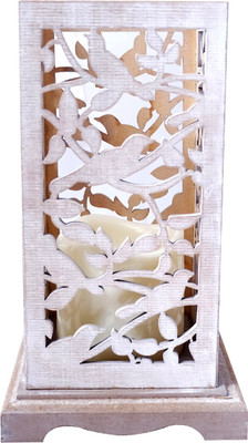 

Super Drool Wooden Candle Holder(White, Pack of 1)