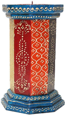 

Apkamart Wooden 1 - Cup Candle Holder(Multicolor, Pack of 1)
