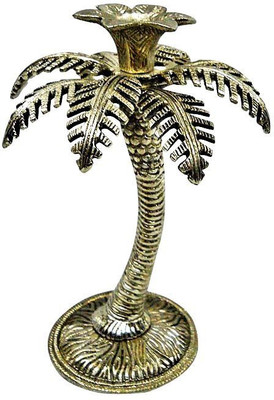 

Rci Handicrafts Khajur Tree candle stand Aluminium Candle Holder(Silver, Pack of 1)