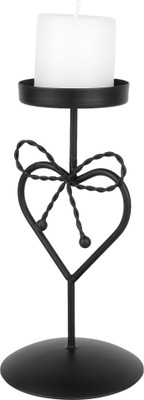 

Aesthetic Decors Iron 1-Candle Holder Stand Iron 1 - Cup Candle Holder(Black, Pack of 1)