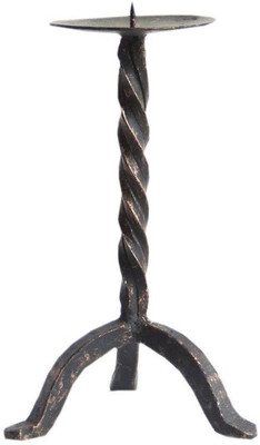 

The Decor Mart Iron Candle Holder(Black, Pack of 1)