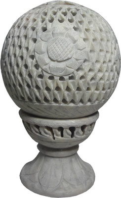 

Avinash Handicrafts Stone Tealight Holder Ball shape 14 cm Stoneware 1 - Cup Tealight Holder(Multicolor, Pack of 1)