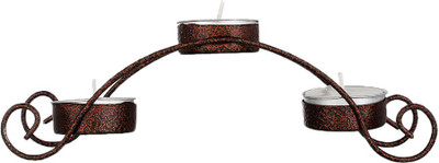 

Bliss Light Bridge Iron 3 - Cup Tealight Holder(Brown, Pack of 4)