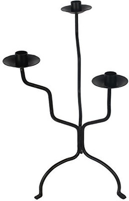 

The Decor Mart Iron Candle Holder(Black, Pack of 1)