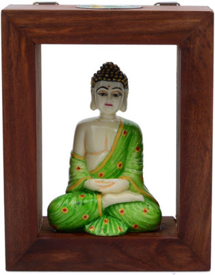 

JaipurCrafts Lord Gautam Buddha Wooden, Stoneware 1 - Cup Tealight Holder(Multicolor, Pack of 2)