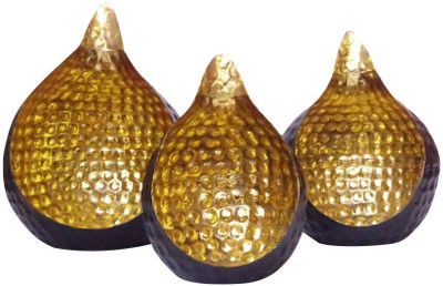 

Deals For Bulk Chirag S/3 Hammerd Iron 3 - Cup Candle Holder(Gold, Pack of 3)
