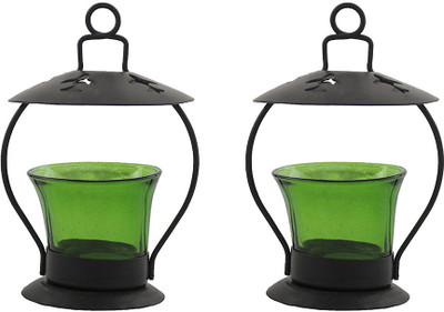 63% OFF on Sutra Decor Green Iron Votive Glass 2 - Cup Tealight Holder Set(Green, Pack of 2) 63% OFF on Sutra Decor Green Iron Votive Glass 2 - Cup Tealight Holder Set(Green, Pack of 2)