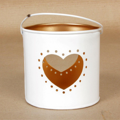 

Home and Bazaar Tea Light candle stand Size 10x10x10 Cm Iron 1 - Cup Candle Holder Set(White, Pack of 1)