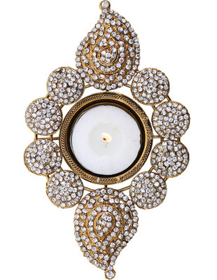 

Store Indya Cast Iron 1 - Cup Tealight Holder(Gold, Pack of 1)