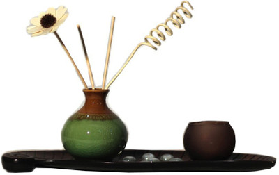 

Orchard Porcelain 1 - Cup Candle Holder Set(Multicolor, Pack of 1)