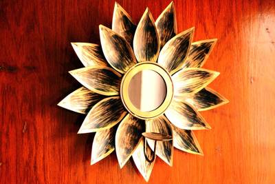 Being Nawab Wall Delight Mirror Glass, Iron 1 - Cup Tealight Holder