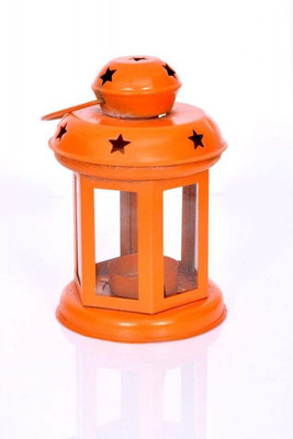 

Anjali Iron Tealight Holder Set(Orange, Pack of 1)