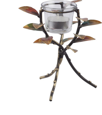 

Emboss Culture Cast Iron Tealight Holder(Multicolor, Pack of 1)