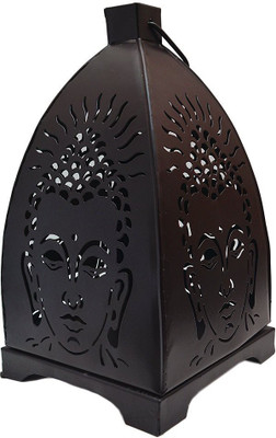 

Lighter House Iron Tealight Holder(Black, Pack of 1)