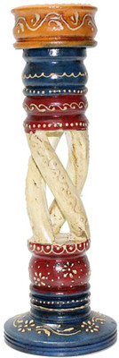 

Apkamart Wooden 1 - Cup Candle Holder(Multicolor, Pack of 1)