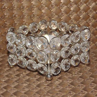 

eSoft Crystal Tealight Holder(Clear, Pack of 1)