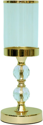 

CASA BONITA DELHI Cast Iron Candle Holder(Gold, Pack of 1)