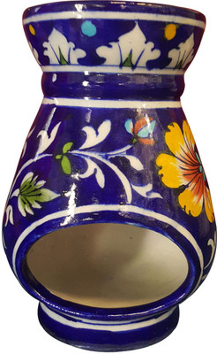 

Shilpbazaar Pottery Tealight Holder(Blue, Pack of 1)