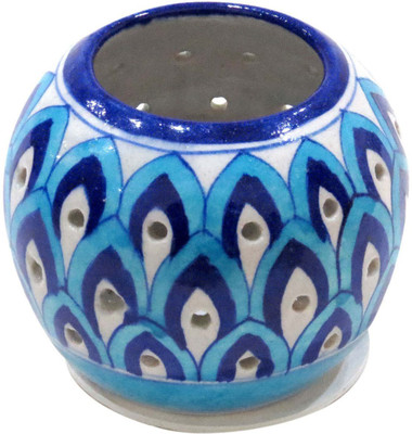 

Aurea Ceramic 1 - Cup Tealight Holder(Blue, Pack of 1)