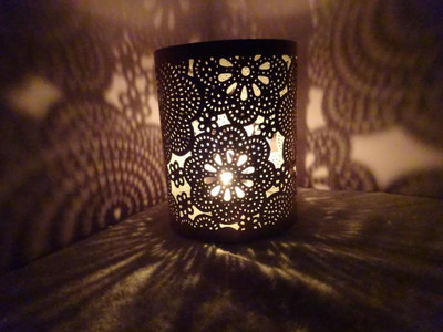 

flourish concepts Iron Tealight Holder(Copper, Pack of 1)
