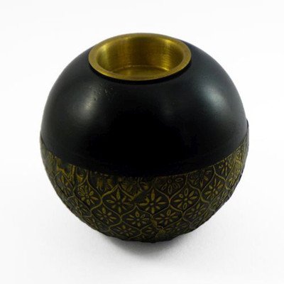 

Artlivo Wooden 1 - Cup Candle Holder(Black, Pack of 1)