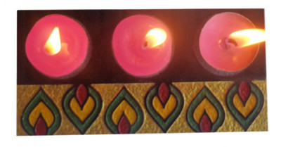 

Niksang Arts Stoneware Tealight Holder(Black, Pack of 1)