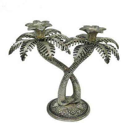 

Jupiter Elite Tree Aluminium 2 - Cup Candle Holder(Silver, Pack of 1)