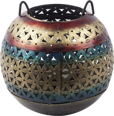 

Emboss Culture Cast Iron Tealight Holder(Multicolor, Pack of 1)