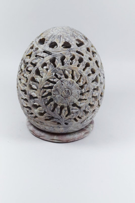 

Pooja Creation Stoneware Tealight Holder(White, Pack of 1)