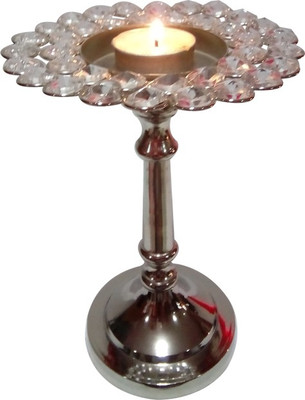 

Decor8 Aluminium 1 - Cup Candle Holder(Silver, Pack of 1)