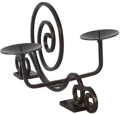 

The Decor Mart Iron Candle Holder(Black, Pack of 1)