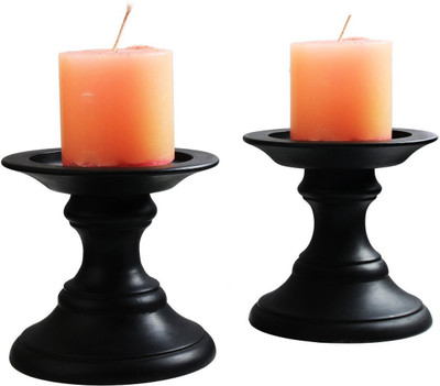 

Store Indya Ultra Wooden 2 - Cup Candle Holder(Black, Pack of 2)