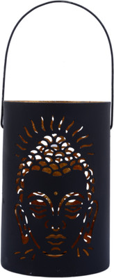 

JaipurCrafts Lord Gautam Buddha In Maditation Aluminium 1 - Cup Tealight Holder(Black, Multicolor, Pack of 1)