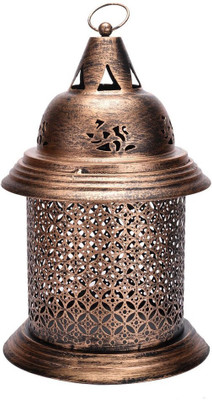 

Scrafts Metal Antique Royal Look BR Steel Candle Holder(Brown, Pack of 1)