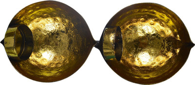 

eCraftIndia Iron Tealight Holder Set(Gold, Pack of 2)