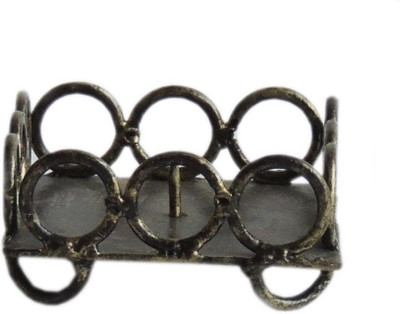 

The Decor Mart Iron Candle Holder(Yellow, Black, Pack of 1)