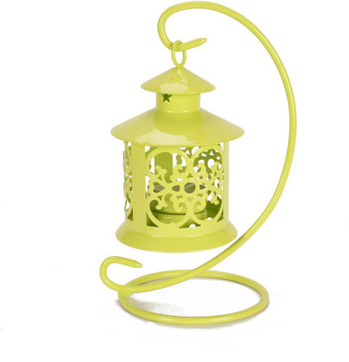 

Scrafts Metal Hanging - Flourescent Aluminium 1 - Cup Candle Holder(Green, Pack of 1)