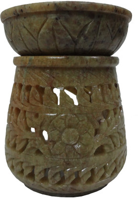 

Avinash Handicrafts Tapered Cone Shape oil burner 3" Stoneware 1 - Cup Tealight Holder(Multicolor, Pack of 1)