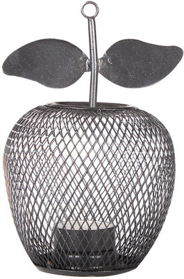 

Apkamart Handicraft Decorative Votive T Light Stand - For Home Decoration, Festivals and Gifts Iron 1 - Cup Tealight Holder(Black, Pack of 1)