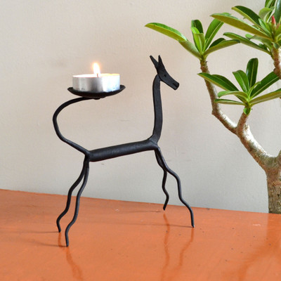 46% OFF on Chinhhari Arts Horse Candle stand Iron 1 - Cup Candle Holder(Black, Pack of 1)