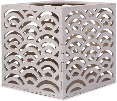 

Trends on Wall Wooden 1 - Cup Tealight Holder Set(Grey, Pack of 1)