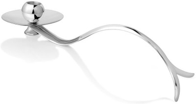 

Episode Inspired by Modern Art Elegant Shape Tea Light Stand Silver 1 - Cup Candle Holder(Silver, Pack of 1)