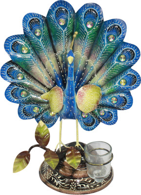 

The Ethnic Story Cast Iron Tealight Holder(Blue, Pack of 1)