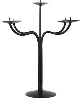 

The Decor Mart Iron Candle Holder(Black, Pack of 1)