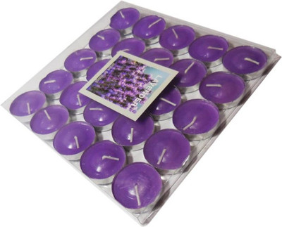 

Kolossalz Lavender Scented Candles Aluminium 25 - Cup Tealight Holder Set(Purple, Pack of 25)