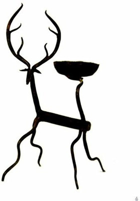 

Toygully Iron Candle Holder(Black, Pack of 1)