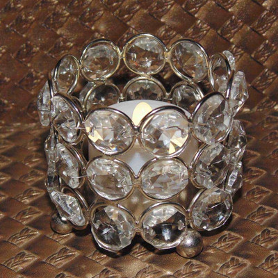 

eSoft Crystal Tealight Holder(Clear, Pack of 1)