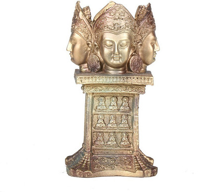 

Apkamart Handcrafted Decorative Buddha T Light Stand Idol - 6 Inch - For Home Decoration, Festivals and Gifts Polyresin 1 - Cup Tealight Holder(Multicolor, Pack of 1)