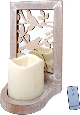 

Super Drool Wooden Candle Holder(White, Pack of 1)