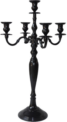 

Sophies Aluminium 5 - Cup Candle Holder(Black, Pack of 1)